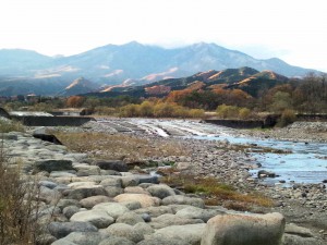 日光そばまつり会場からの日光連山